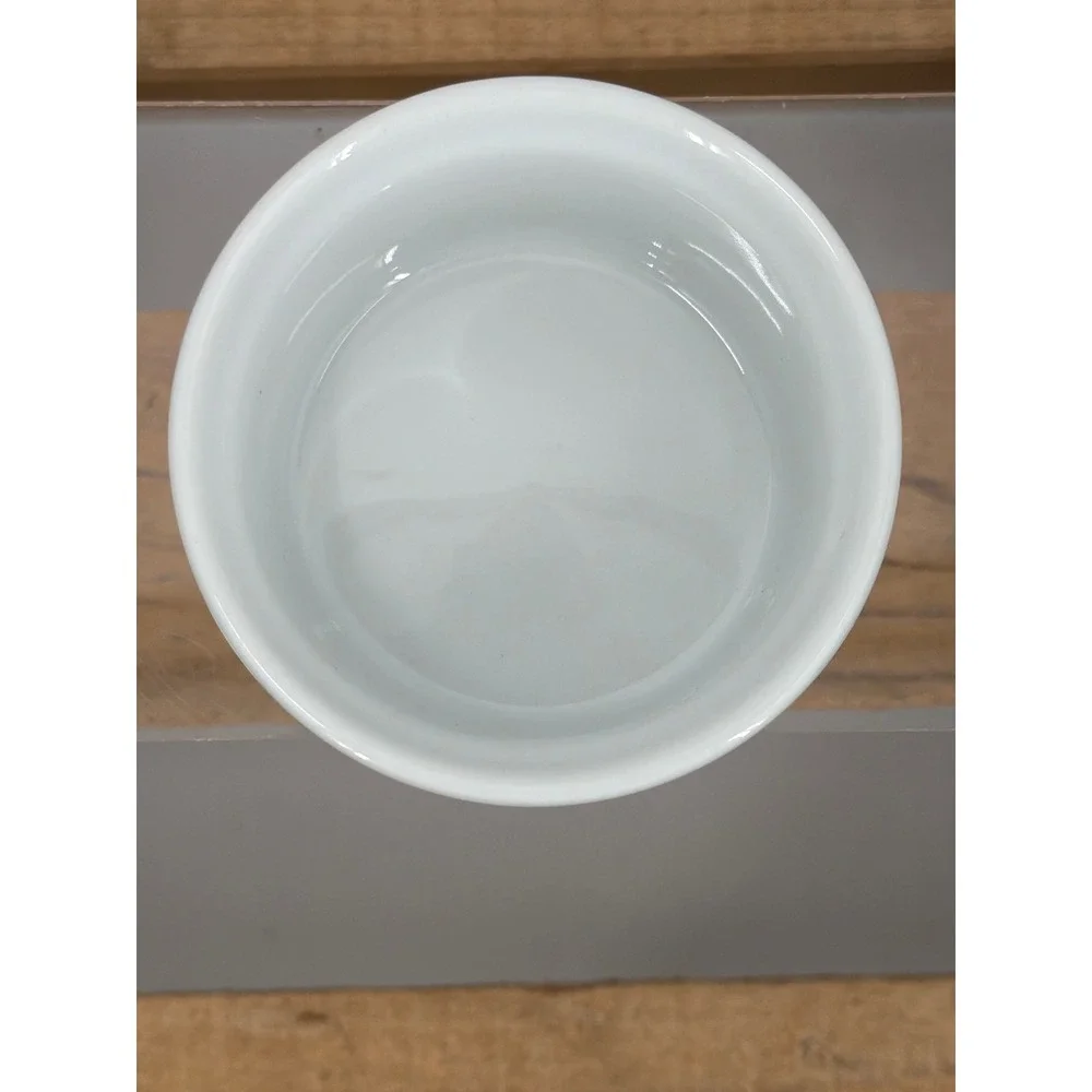 Dansk International Designs Portugal White Ribbed Porcelain Ramekin Souffle Dish